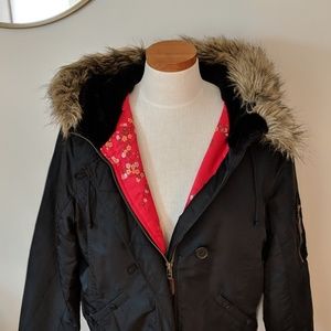 Old Navy Black Puffer Coat